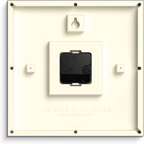 ساعة حائط JONES CLOCKS® Box Railway | ساعة المحطة المربعة | 10 بوصة | برتقالي | مظهر مصمم رائع للمطبخ أو غرفة المعيشة أو المكتب in Saudi Arabia