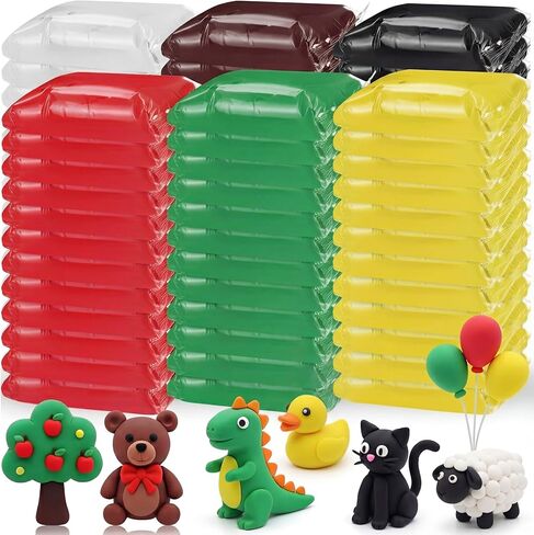 72 Pcs 2.38 lbs Air Dry Clay Bulk Modeling Magic Ultra Lightweight Foam Modeling Clay for Kids Adults DIY Gifts Party Arts Crafts and School Project Supplies(Fresh Color) in Kuwait