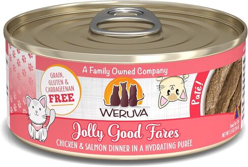 Weruva Wet Cat Food, The Chicken Lounge Paté Variety Pack, 3oz Can, Pack of 12 in Saudi Arabia