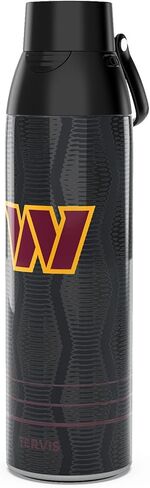 Tervis Venture Water Bottle NFL® New England Patriots - Full Speed Triple Walled Insulated Tumbler Travel Cup Keeps Drinks Cold & Hot, 26oz, Stainless Steel in Kuwait