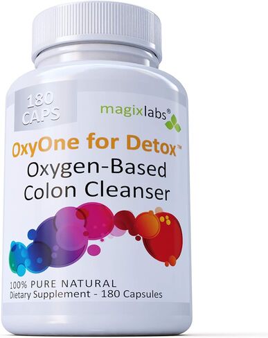 OxyOne for Detox – Powerful All Natural Oxygen-Based Colon Cleanser (Oxy Magnesium Powder) for Cleanse + Detox - 180 caps in Saudi Arabia