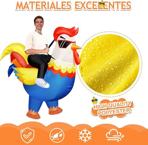 زي MIAOKE القابل للنفخ للبالغين، الهالوين، للحفلات التنكرية، الحفلات، المهرجانات، الكريسماس، للرجال والنساء in Kuwait