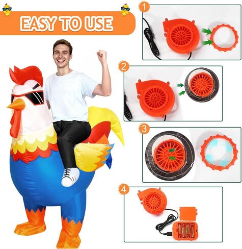 زي MIAOKE القابل للنفخ للبالغين، الهالوين، للحفلات التنكرية، الحفلات، المهرجانات، الكريسماس، للرجال والنساء in Kuwait