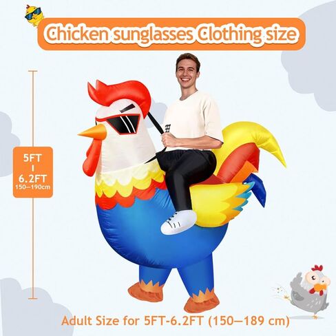 زي MIAOKE القابل للنفخ للبالغين، الهالوين، للحفلات التنكرية، الحفلات، المهرجانات، الكريسماس، للرجال والنساء in Kuwait