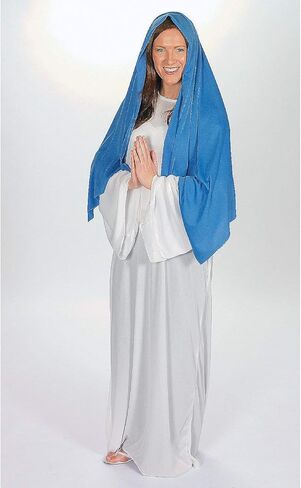 Fun Express Adult Mary Costume - Apparel Accessories - 2 Pieces in Saudi Arabia