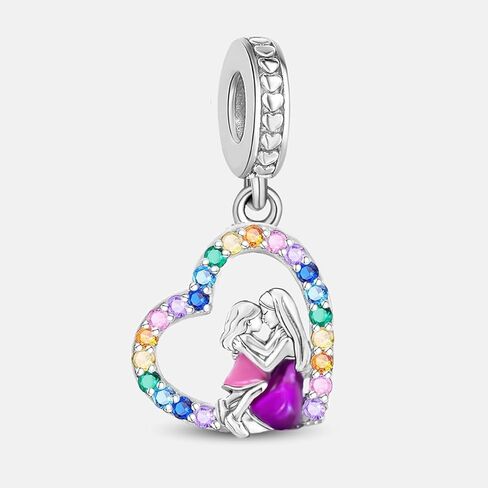 1PC Fashionable Silver Heart shaped series Beads Charms Fit DIY Jewelry Matching And Daily Outfit Decoration Gift For Women in Saudi Arabia