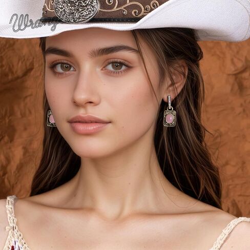 Montana West Wrangler Western Jewelry Set for Women Antique Gold Necklace and Earrings in Saudi Arabia
