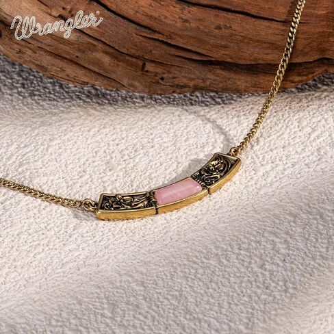 Montana West Wrangler Western Jewelry Set for Women Antique Gold Necklace and Earrings in Saudi Arabia