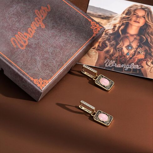 Montana West Wrangler Western Jewelry Set for Women Antique Gold Necklace and Earrings in Saudi Arabia