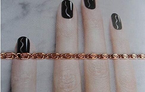 Solid Copper Bracelet CB620G - 1/8 of an inch wide - Available in 6/12 to 9 inch lengths in Saudi Arabia