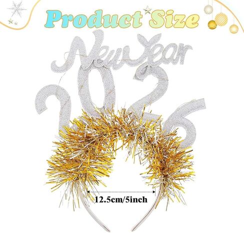 JONKY Light Up 2026 Headband New Years Eve Costume Headpiece Led NYE Hair Accessory for Women in Saudi Arabia