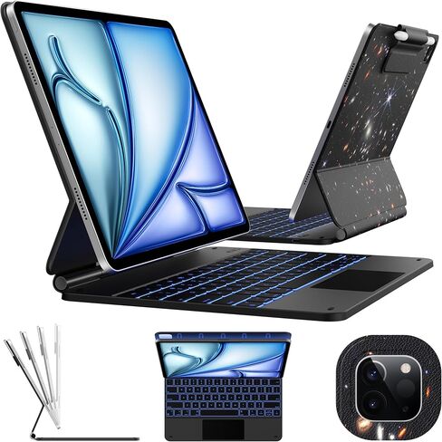 typecase Edge Keyboard Case for 2024 iPad Pro 13-inch (M4),Ultra-Slim Detachable Protective Case,Portrait/Landscape Modes,Built-in Trackpad,11-Color Backlight,Magnetic Stand,Pencil Holder,LCH in Saudi Arabia