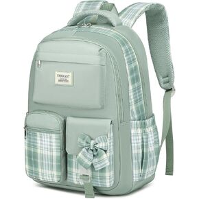 Schoolbag for Teen Girls, Cute Book Bag Backpack with 17.3in Laptop Compartment for Big Student Women College Mochilas Escolares para Niñas (Beige) in Kuwait