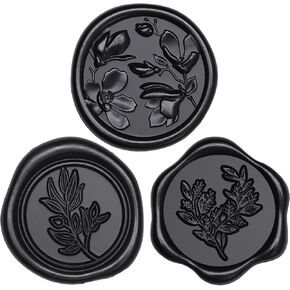 UNIQOOO Wax Seal Stickers - 3D Flower Wedding Invitation Envelope Seal Stickers, 50 Pcs Self- Adhesive Snow White Stickers, Perfect for Invitation, Christmas, Gift Wrapping in Kuwait