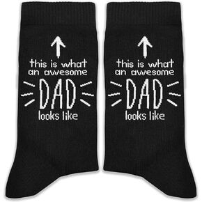 Funny Dad Socks-This Is What an Awesome Dad Looks Like-Novelty Gifts for Father. in Saudi Arabia
