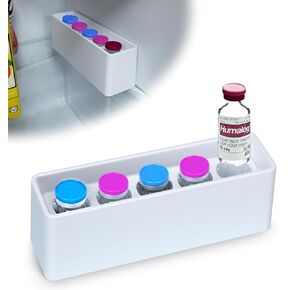 YOUSHARES Insulin Vial Case Fridge Holder - Stackable Storage Caddy Peptide Vials Protector, 5-Slots Diabetes Supplies Organizer Small Bottle Refrigerator Fits Standard 10ml U-100 Vials in Saudi Arabia