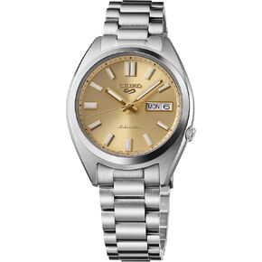 SEIKO 5 Sports Men's Automatic Watch with Stainless Steel Case and Luminous Hands - Stylish Wrist Watches, Gold in Saudi Arabia