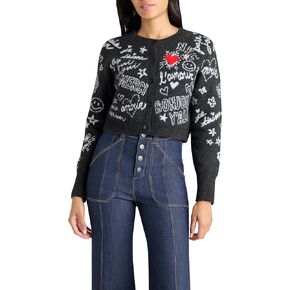 Cinq à Sept Womens Love Doodles Millie Cardigan in Kuwait