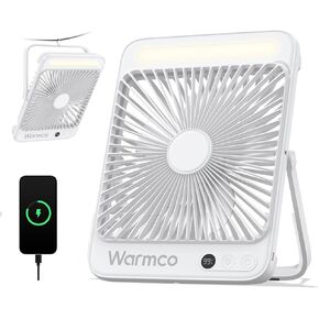 20000 مللي أمبير في الساعة 8 بوصات معجبين بمكتب التخييم المحمولة ، [15-48 ساعة العمل] مروحة سفر طاقة لضوء LED قابلة لإعادة شحنها في الهواء الطلق ، والداخلية ، والرحلات الأساسية 2025 in Kuwait