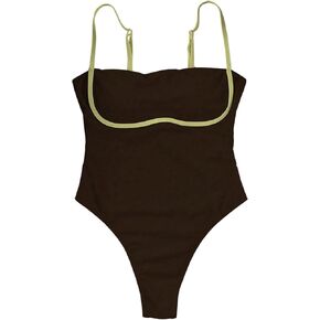 Verdusa Women's Cut Out Back Monokini Swimsuits Sleeveless One Piece Bathing Suit Vacation Outfits in Kuwait