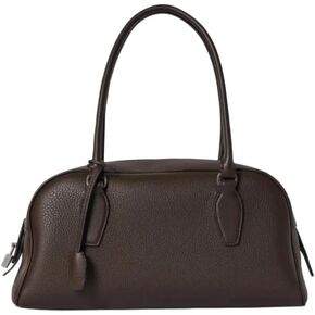 Top Grain Leather Bowling Handbag for Women Designer TR Bag Tote E/W bag for Work Travel Annual New in Saudi Arabia