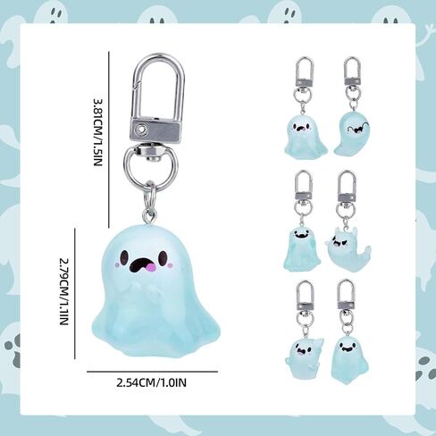 Halloween Funny Keychain, Cute Ghost Pendant Keyrings for Men, Unique Cool Gifts for Women Teens Couples Friends in Saudi Arabia