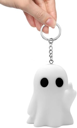 Halloween Funny Keychain, Cute Ghost Pendant Keyrings for Men, Unique Cool Gifts for Women Teens Couples Friends in Saudi Arabia