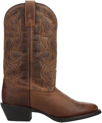 Laredo Womens Maddie Embroidered Round Toe Casual Boots Mid Calf Low Heel 1-2" - Black - Size 9.5 W in Kuwait