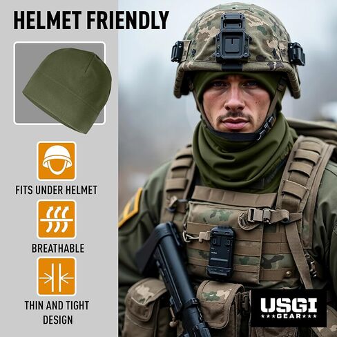 GI Polartec® 100 Fleece Watch Cap Beanie – Cold Weather Tactical & Outdoor Hat – Made in USA in Saudi Arabia