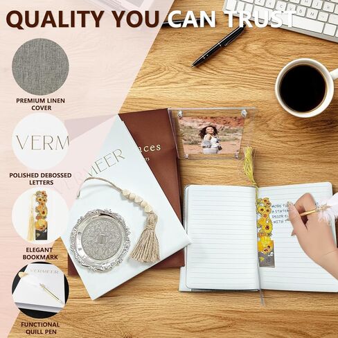 Decorative Book Set – 2 Faux Linen Books for Coffee Table & Bookshelf Décor, Aesthetic Home Accents for Modern Home Decoration, Photo Storage and as a Keepsake Box in Saudi Arabia