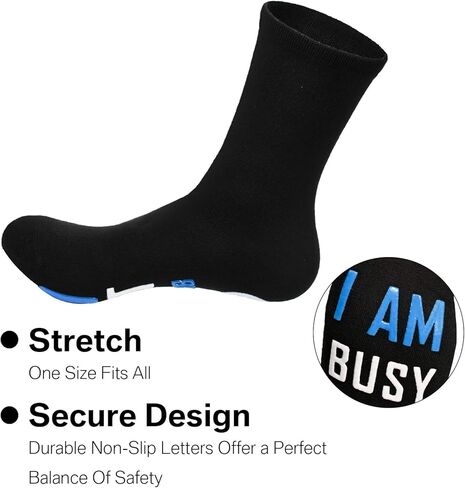 Do Not Disturb I'm Busy Gaming Socks Novelty Gamer Socks with Grip for Most People in Saudi Arabia