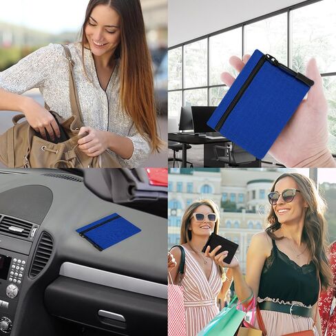 2PCS Small Coin Purse for Women, Waterproof Oxford Cloth Coin Purse Toiletry Bag with Zipper Pocket Wallet Cosmetic Bag Soft Pouch Small Change Pouch in Saudi Arabia