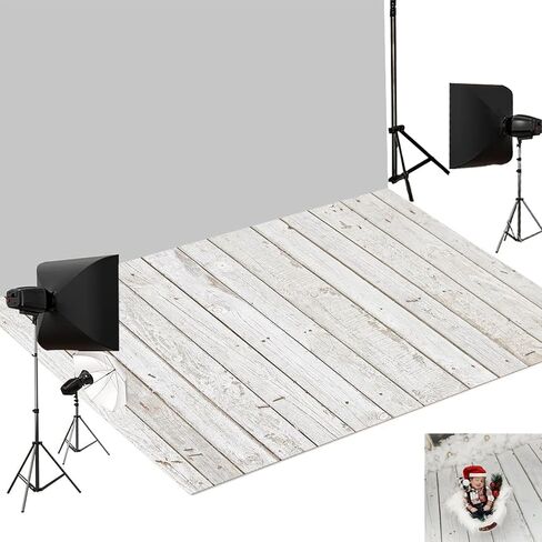Kate Photography Foor Mats Retro Wood Printed Floor Mats Rubber Floor Mat Newborn Photography Drops Photo Studio Props 5x4ft in Saudi Arabia