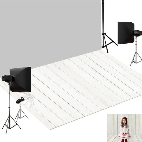 Kate Photography Foor Mats Retro Wood Printed Floor Mats Rubber Floor Mat Newborn Photography Drops Photo Studio Props 5x4ft in Saudi Arabia