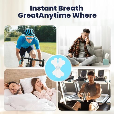 Nasal Strips for Snoring & Nasal Congestion Relief, 90 Count, Comfortable Fit, Instant Breathing Improvement, Anti-Snoring Solution for Sleep in Kuwait