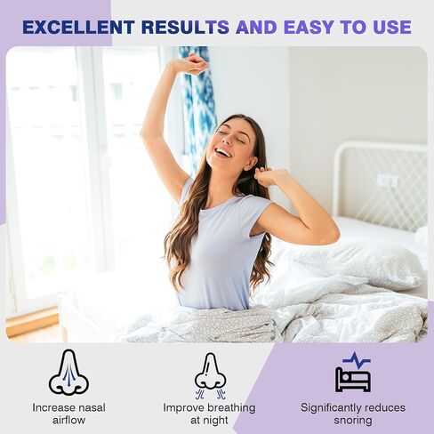 Anti Snoring Devices, Snore Stopper with Adjustable Magnet, Silicone Nose Clip Stop Snoring, Effective to Relieve Snoring, Snoring Solution for Comfortable and Quieter Sleep,White,M in Saudi Arabia