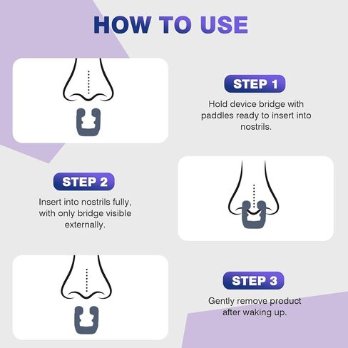 Anti Snoring Devices, Snore Stopper with Adjustable Magnet, Silicone Nose Clip Stop Snoring, Effective to Relieve Snoring, Snoring Solution for Comfortable and Quieter Sleep,White,M in Saudi Arabia