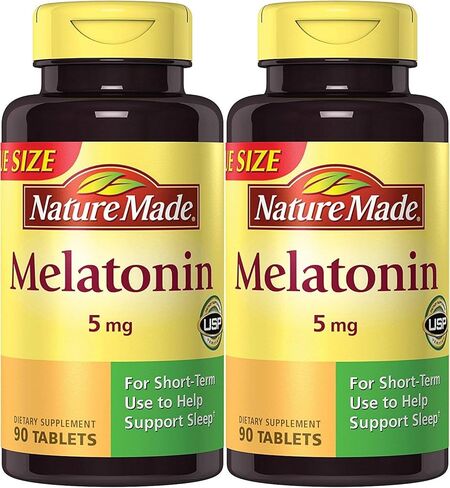 Nature Made Melatonin Maximum Strength 5 mg, 90 Tablets (2 Pack) in Saudi Arabia
