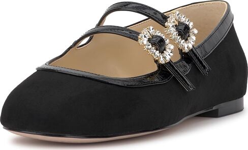 حذاء باليه مسطح للنساء من Jessica Simpson، مقاس Oxblood، 7.5 in Kuwait