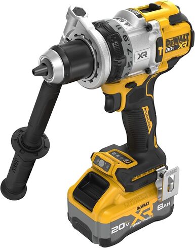 Dewalt 20V Max XR 1/2 بوصة مجموعة مثقاب اللاسلكي مع بطارية وشاحن 8AH (DCD1007WW1) in Saudi Arabia