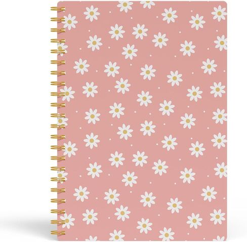 Coquette Pink Bow Spiral Notebook – Preppy Cute Journal for Teen Girls & Women, Trendy Hardcover 5.5x8.3 Inch, Lined Journal for School Office and Daily Writing in Saudi Arabia