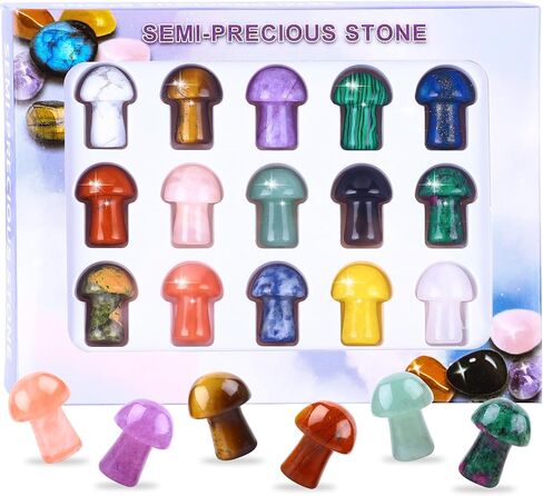 15Pcs Natural Gemston Sphere Balls 0.63 Inch Polished Crystal Sphere Bulk Witch Ball Stones Rock Collection Set Gemstone Sphere Pocket Palm Crystal for Kids DIY Jewelry Reiki Balancing in Saudi Arabia
