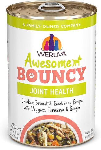 Weruva Awesome Bouncy Wet Dog Food, Magnificent Mobility Variety Pack, 6oz Can (Pack of 9) in Saudi Arabia