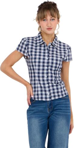 Forever 21 Womens Poplin Button Down Collard Shirt with Self Tie Back in Saudi Arabia