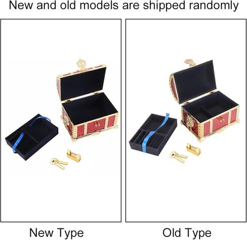ZJchao Vintage Box, Jewelry Organizer Storage Box Alloy Treasure Chest Storage Case Keepsake Boxes Decorative Boxes Decoration Jewelry Container Holder for Birthday Parties Wedding Decor in Saudi Arabia