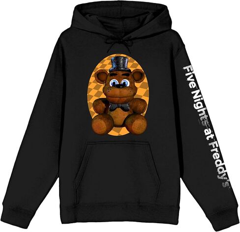 سترة Bioworld Five Nights at Freddy's Plush Bear وشعار الأكمام للبالغين باللون الأسود in Kuwait