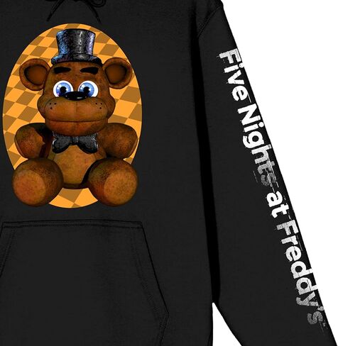 سترة Bioworld Five Nights at Freddy's Plush Bear وشعار الأكمام للبالغين باللون الأسود in Kuwait
