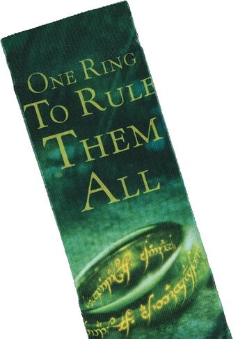 زوج واحد من جوارب Bioworld Lord of The Rings Rule Them All الرجالية المتسامية لمنتصف الساق in Kuwait
