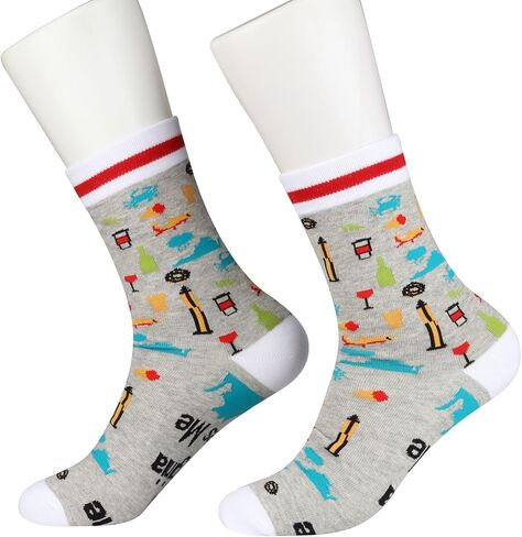 PXTIDY 2 PAIRS Virginia Socks Long Distance Relationships Someone In Virginia Loves Me Socks Virginia Souvenir Gift in Saudi Arabia