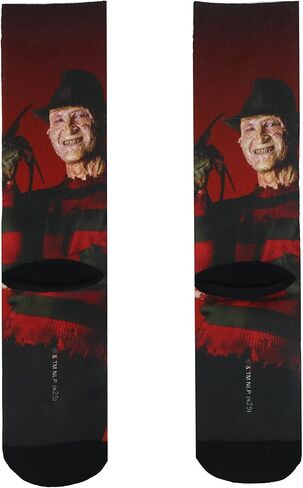 جوارب A Nightmare On Elm Street للرجال من Freddy Krueger مصنوعة من مادة التسامي تناسب مقاس الحذاء 8-12 in Kuwait